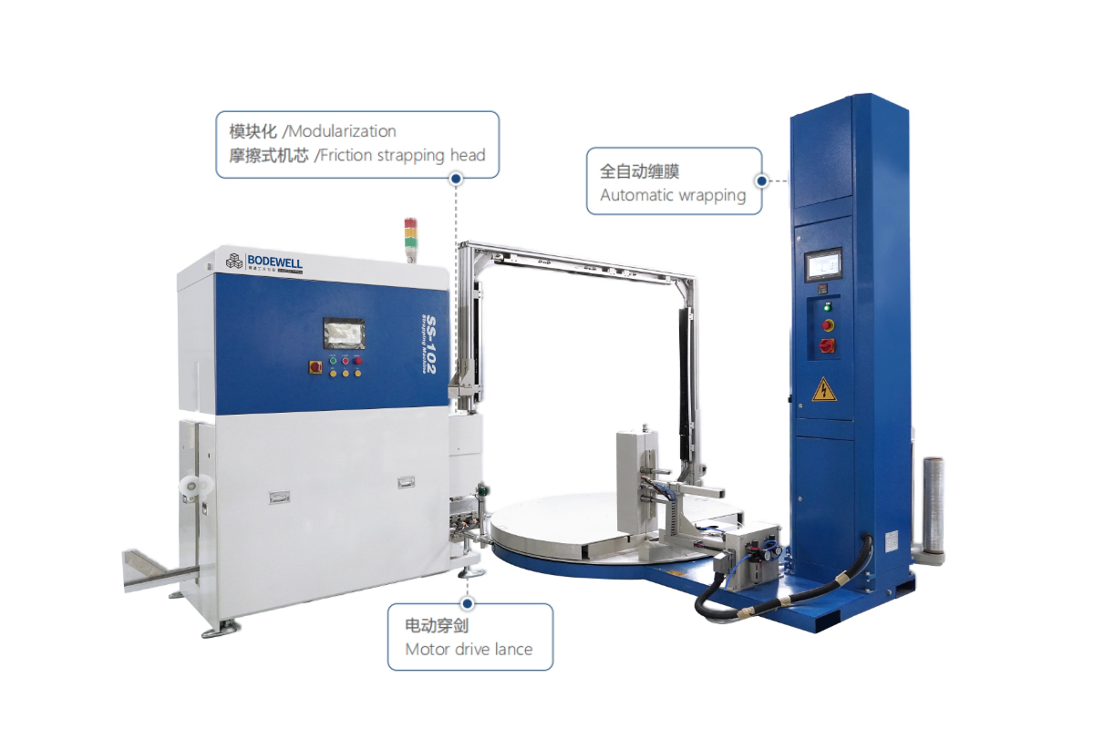 SS-102W捆扎纏膜一體機 SS-102W捆扎纏膜一體機